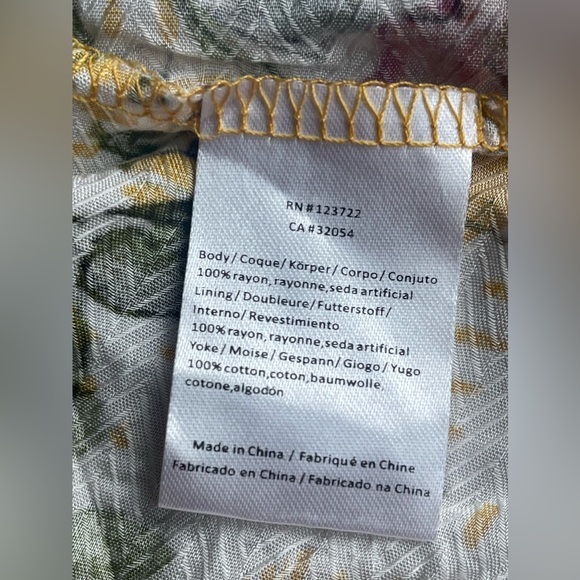 Anthropologie One September Paradiso Gold Koi Embroidered Maxi Dress Size XS - Picture 13 of 15